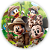 Painel Redondo - Mickey Safari - Sublimado 3D - Imagem 1