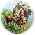 Painel Redondo - Mickey Safari - Sublimado 3D - Imagem 1