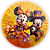 Painel de Mesa - Mickey Dia das Bruxas Halloween - Sublimado 3D - Imagem 1