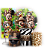 KIT Redondo Trio e Faixa - Mickey Safari - Sublimado 3D - Imagem 1