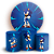 KIT Redondo e Trio - Sonic - Sublimado 3D - Imagem 1