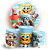 KIT Redondo e Trio - Bob Esponja - Sublimado 3D - Imagem 1