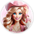 Painel Redondo - Barbie Boiadeira - Sublimado 3D - Imagem 1
