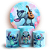 KIT Redondo e Trio - Lilo e Stitch Azul  - Sublimado 3D - Imagem 1