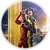 Painel Redondo - Deadpool e Wolverine - Sublimado 3D - Imagem 1