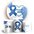 KIT Redondo e Trio - Novembro Azul - Sublimado 3D - Imagem 1