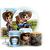 KIT Redondo Trio e Faixa - Fazendinha Menino - Sublimado 3D - Imagem 1