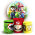 KIT Redondo e Trio - Super Mario - Sublimado 3D - Imagem 1