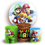 KIT Redondo e Trio - Super Mario - Sublimado 3D - Imagem 1