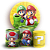 KIT Redondo e Trio - Super Mario - Sublimado 3D - Imagem 1