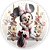 Painel Redondo - Minnie Jardim - Sublimado 3D - Imagem 1