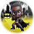 Painel Redondo - Batman - Sublimado 3D - Imagem 1