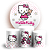 KIT Redondo e Trio - Hello Kitty - Sublimado 3D - Imagem 1