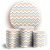 KIT Redondo e Trio - Fundo Chevron Zig Zag - Sublimado 3D - Imagem 1