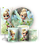 KIT Redondo Trio e Faixa - Tinker Bell Sininho - Sublimado 3D - Imagem 1