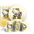 KIT Redondo Trio e Faixa - Hello Kitty - Sublimado 3D - Imagem 1