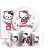 KIT Redondo Trio e Faixa - Hello Kitty - Sublimado 3D - Imagem 1