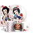 KIT Redondo Trio e Faixa - Branca De Neve - Sublimado 3D - Imagem 1