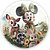 Painel de Mesa - Minnie Verde - Sublimado 3D - Imagem 1