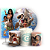 KIT Redondo Trio e Faixa - Moana - Sublimado 3D - Imagem 1