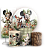 KIT Redondo Trio e Faixa - Minnie Verde - Sublimado 3D - Imagem 1