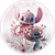 Painel de Mesa - Stitch Rosa - Sublimado 3D - Imagem 1