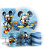 KIT Redondo Trio e Faixa - Mickey Pool Party - Sublimado 3D - Imagem 1