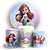 KIT Redondo e Trio - Princesa Ariel - Sublimado 3D - Imagem 1