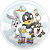 Painel Redondo - Looney Tunes - Sublimado 3D - Imagem 1
