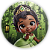 Painel Redondo - Princesa Tiana - Sublimado 3D - Imagem 1