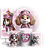 KIT Redondo Trio e Faixa - Patrulha Canina Rosa - Sublimado 3D - Imagem 1