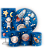 KIT Redondo Trio e Faixa - Astronauta - Sublimado 3D - Imagem 1