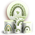 KIT Redondo e Trio - Arco Iris Boho - Sublimado 3D - Imagem 1