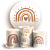KIT Redondo e Trio - Arco Iris Boho - Sublimado 3D - Imagem 1