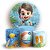 KIT Redondo e Trio - Pool Party - Sublimado 3D - Imagem 1