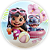 Painel Redondo - Stitch Pool Party - Sublimado 3D - Imagem 1
