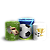 Trio Cilindro - Futebol - Sublimado 3D - Imagem 1