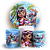 KIT Redondo e Trio - Stitch Pool Party - Sublimado 3D - Imagem 1