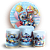 KIT Redondo e Trio - Stitch Pool Party - Sublimado 3D - Imagem 1