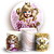 KIT Redondo e Trio - Princesa - Sublimado 3D - Imagem 1