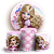 KIT Redondo e Trio - Princesa - Sublimado 3D - Imagem 1