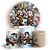KIT Redondo e Trio - Mickey Aviador - Sublimado 3D - Imagem 1