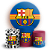 KIT Redondo e Trio - Time Barcelona  - Sublimado 3D - Imagem 1