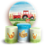 KIT Redondo e Trio - Fazendinha  - Sublimado 3D - Imagem 1
