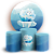 KIT Redondo e Trio - Fundo Do Mar  - Sublimado 3D - Imagem 1