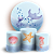 KIT Redondo e Trio - Fundo Do Mar  - Sublimado 3D - Imagem 1