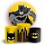 KIT Redondo e Trio - Batman - Sublimado 3D - Imagem 1