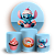 KIT Redondo e Trio - Stitch Confeitaria - Sublimado 3D - Imagem 1