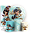 KIT Redondo Trio e Faixa - Jasmine - Sublimado 3D - Imagem 1