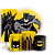 KIT Redondo Trio e Faixa - Batman - Sublimado 3D - Imagem 1